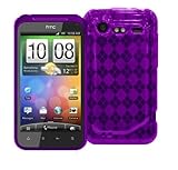 CruzerLite Purple Argyle Flexible TPU Skin Cover Phone Case for HTC Droid I ....
