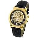 Stuhrling Original Men's Classic 'Delphi' Gold Tone Skeleton Watch #107.33351