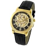 Stuhrling Original Classic Men's 'Delphi' Gold Tone Skeleton Watch #107.33351