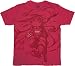 Naruto Nine Tailed Fox Cartoon TV Show Series Adult Red Tee T-shirt Image