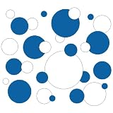 Set of 130 Red and Navy Polka Dots Circles Wall Decor Graphic Vinyl Lettering Mural Decal Stickers Kit Peel and Stick Appliques Set of 130 White and Medium Blue Polka Dots Wall Stickers Circles Wall Decor Graphic Vinyl Lettering Mural Decal Stickers Kit Peel and Stick Appliques