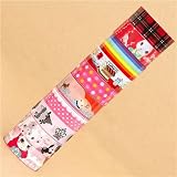 colourful Deco Tape adhesive tape 10pcs Set 50