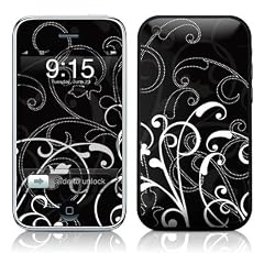 Apple iPhone 3G und 3Gs Skin Geh�use Sticker Design Schutzfolie + Wallpaper - B&W Fleur
