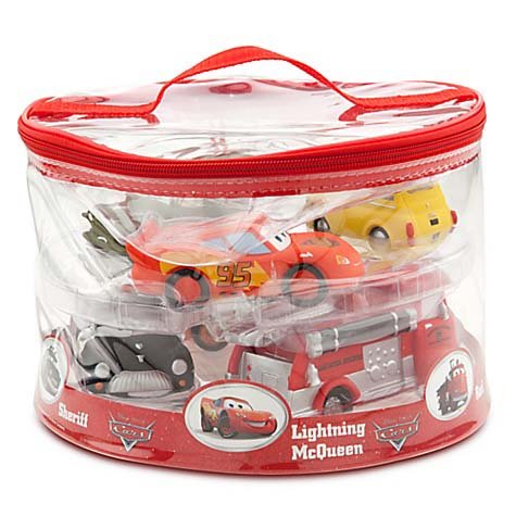 Disney parks exclusive deluxe cars 6 piece squeeze bath…