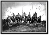 Framed Art Poster 20x30, French Lancers Ready to Follow Up a German Retreat