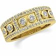 14K Yellow Gold Diamond Anniversary Band - 1.00 Ct.