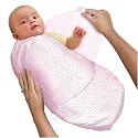 Kiddopotamus SwaddleMe 100% Cotton Flannel Small, Pink Gingham