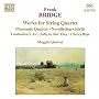 Frank Bridge : Oeuvres pour quatuor � cordes