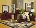 Louis Philippe Cherry Finish Wood Twin Size Sleigh Bed