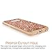 S6 Case, Galaxy S6 case, Cellularvilla [Slim Fit] [Hybrid] Luxury Bling Jewel Rock Crystal Rhinestone Diamond Case [Shockproof] Dual Layer Protective Cover for Samsung Galaxy S6 (Rose Gold)