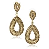 Leslie Danzis Multi Topaz Crystal Drop Earrings