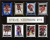 NHL Steve Yzerman Detroit Red Wings 8 Card Plaque