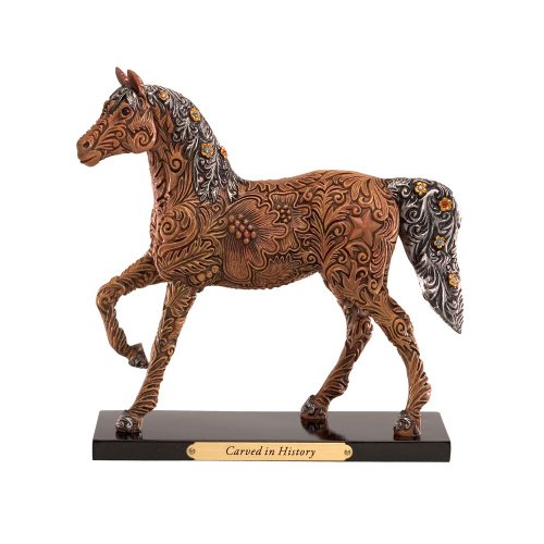 Trail of Painted Ponies Carved in History Pony Figurine 7-Inch