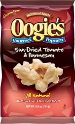Oogie's Gourmet Popcorn, Sun-Dried Tomato and Parmesan, 5-Ounce Bags (Pack of 15)