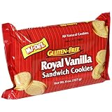 Mi-Del Gluten-Free Royal Vanilla Sandwich Cookies, 8-Ounce Bag (Pack of 12)