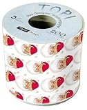 bedrucktes Toilettenpapier - Weihnachtsmann Box Hoehe 10cm