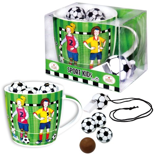 Confiserie Heidel Porzellan-Tasse “Sport Kids”, 1er Pack (1 x 66 g)