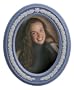Wedgwood Blue Jasper Laurel Oval Frame