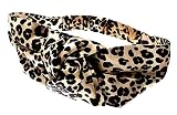 L. Erickson USA Knot Turban - Golden Leopard Silk Print