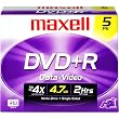 MAXELL DVD+R 4.7GB DVD Recordable Disc ( 5-Pack )