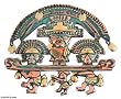 Copper wall adornment, 'Lambayeque Deity' Copper wall adornment, 'Lambayeque Deity'
