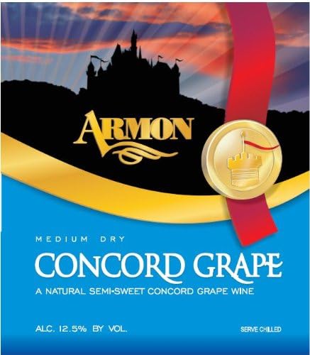 NV Armon Medium Dry Concord New York Red Wine 1.5 L
