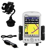Garmin iQue M5 Auto Cup Holder with Car Charger - Uses Gomadic TipExchange