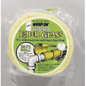 Buy Pipe Guard Fiberglass Pipe Insulation - 1 2 x 6 x 35' by Wrap On Company Inc. now!