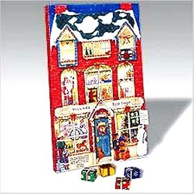Christmas Toy Shop Advent Calendar with Solid Milk Chocolate Presents
