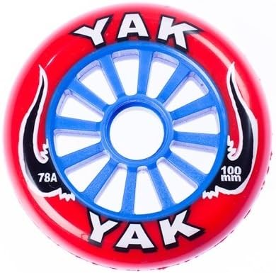 Yak Classic Pro High Performance Scooter Wheel 100mm RED/BLUE