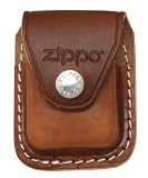 Zippo Leather Lighter Pouch w/Clip, Brown