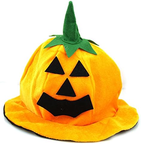 Halloween Party Kids Unisex Pumpkin Hat Costume for Girls Boys Round Hat
