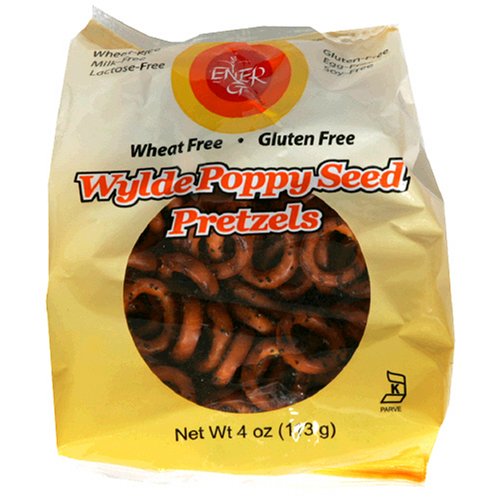 Ener-G Foods Wylde Poppy Seed Pretzels, 4-Ounce Bags (Pack of 24)