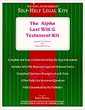 51D0XDBWQKL. SL160  Alpha Last Will and Testament Kit: Special Book Edition With Removable Pages