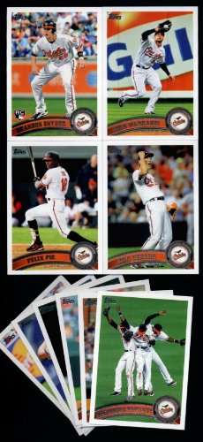 2011 Topps Baltimore Orioles Complete Series 1 & 2 Team Set / 20 Cards Including Markakis, Uehara, Pie, Brandon Snyder RC, Zach Britton RC, Mark Reynolds & more!