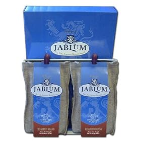 Jablum Jamaica Blue Mountain Coffee, Whole Bean Gift Box, 2 - 8 oz bags