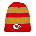 Kansas City Chiefs Wide Yellow Stripe Knit Beanie - Officially Licensed NFL (National Football League) Apparel
