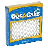 Dec-A-Cake Candy Store Candle White, 24 Candle Package (Pack of 24)