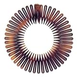 Caravan Full Circle Spring Head Band Comb In Classic Tortoise Shell With Deep Teeth And Closure