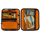 Case-it Pencil Pouch for Binders with 3 Zipper Pockets, Orange, 9 inch x 11 inch, PEN-03-ORG