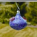 Shimmer Glass Hummingbird Feeder - Purple