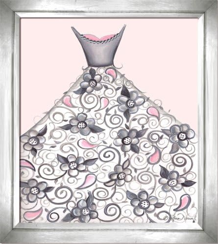 Doodlefish Framed 20"x24" Wall Art, Petal Princess