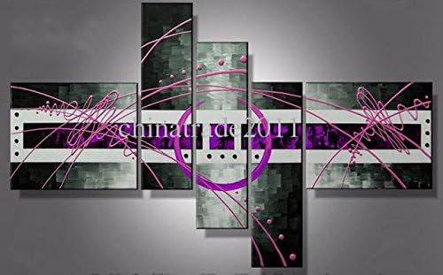 Pictures decor High Q. Wall Decor line Oil Painting on canvas wall decor living room decoration 5pcs/ser with F/868