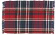 Durable Hand Woven 100% Cotton Colorful Blue and Red Plaid Placemat 12x18 Inches Set / 6