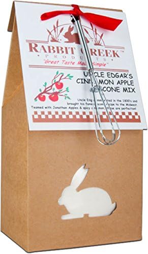 Rabbit Creek Products Uncle Edgar's Cinnamon Apple Scone Mix, 10 Ounce