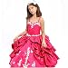 Designer Fuchsia Jeweled Embroidery Ball Gown Girls Pageant Dress 4-14
