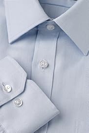 Pure Cotton Quick Iron Textured Herringbone Shirt