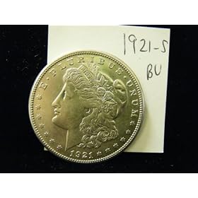 1921-S Silver Morgan Dollar BU
