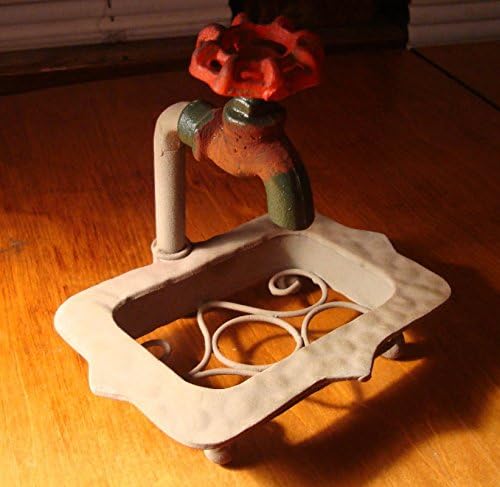 Rustic Old Fashioned Style Faucet Soap Dish Kitchen Bathroom Home Bath Decor