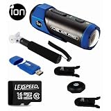 iON AIR PRO Full HD Sports Action Camcorder + iON CamLock & Podz + LexSpeed 16GB Card + Monopod